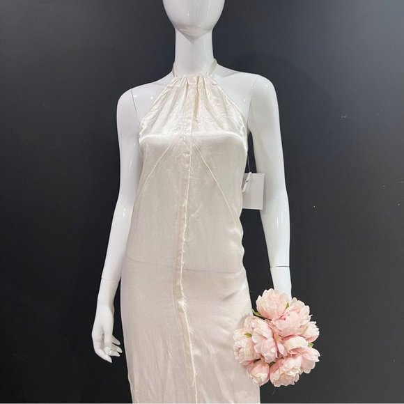 Brenda Knight For Free People RawHem Satin Dress - Picture 10 of 14